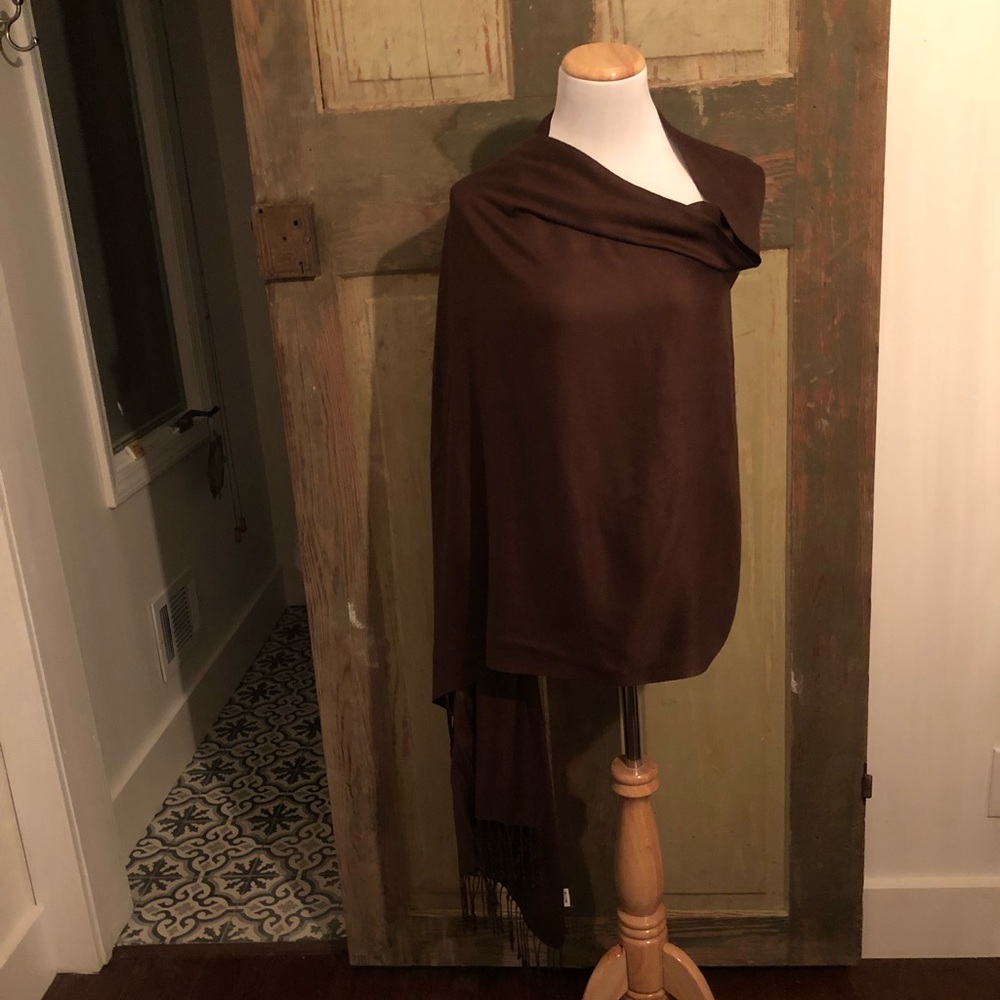 Brown Large Scarf - Picture 2 of 2